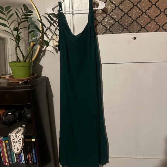 Reformation Green Twilight Dress with Slit - Picture 6 of 8